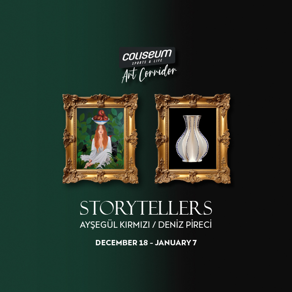 Artworks by Ayşegül Kırmızı and Deniz Pireci are on display at the Coliseum Art Corridor!