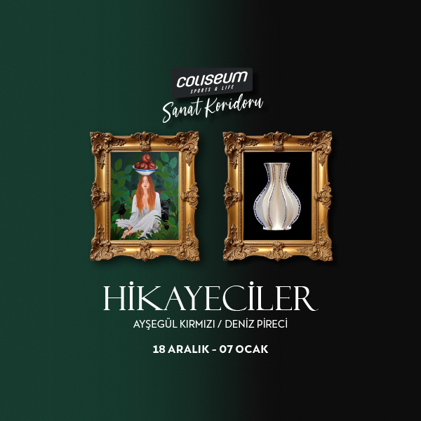 Ayşegül Kırmızı ve Deniz Pireci eserleri Coliseum Sanat Koridoru'nda!