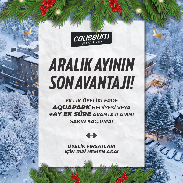 Üyeliklerde Aralık Ayının Son Avantajı!